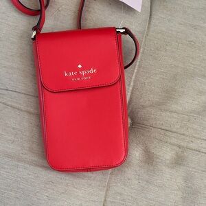 Kate Spade Vibrant Red Crossbody Bag for phone